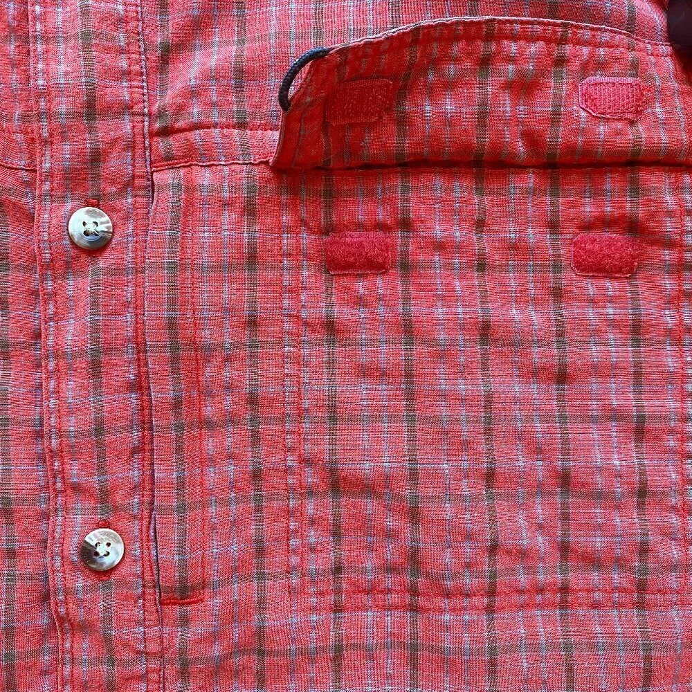 The North Face Hiking Shirt Red Plaid Size L